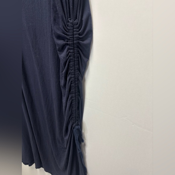 Athleta Side—Gather Sleeveless T-Shirt Dress | XL Navy Blue - Picture 6 of 6